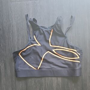 Under Armour Black and Orange Sports Bra